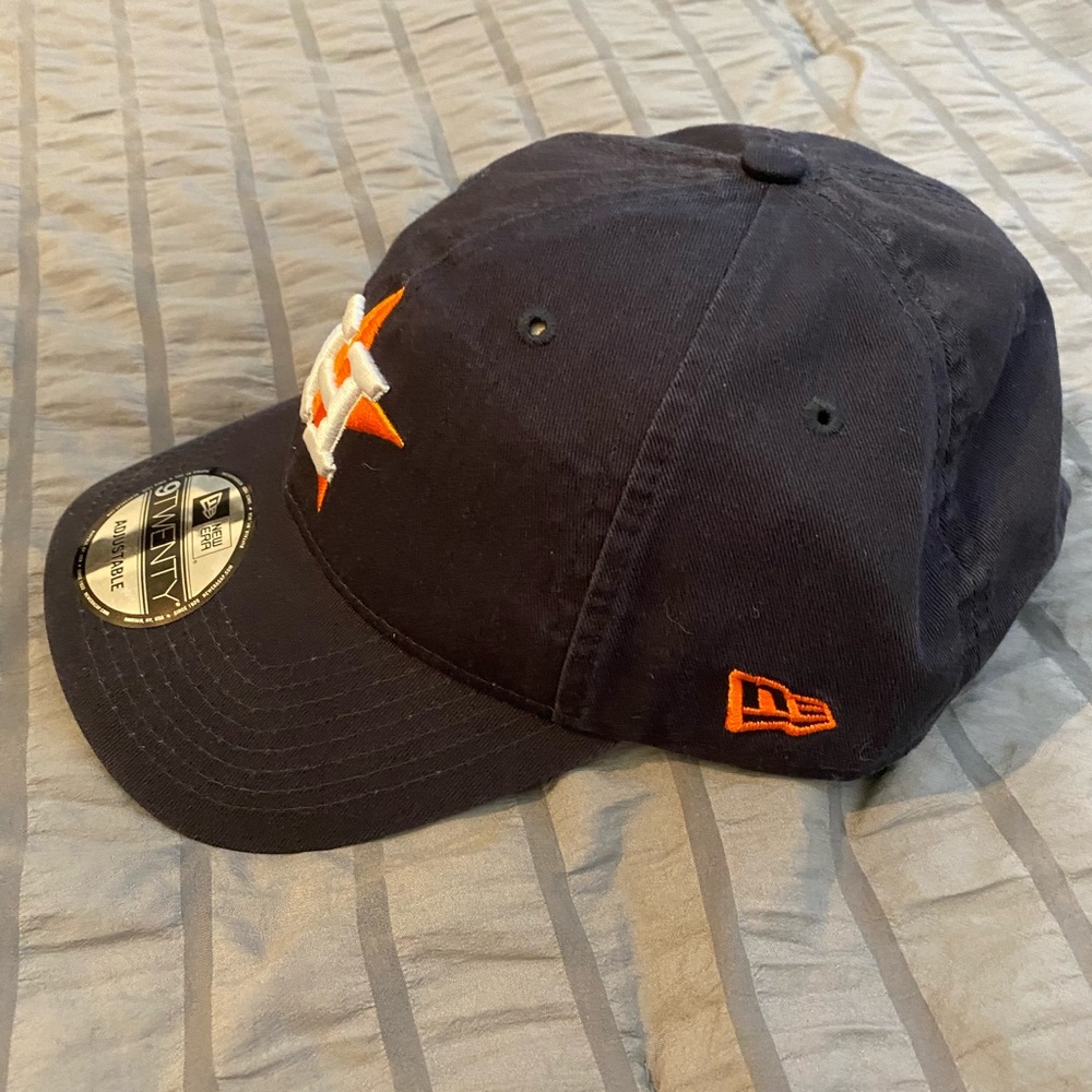 New Era Navy Blue 2017 Astros World Series Champions Hat NWT - Picture 2 of 7